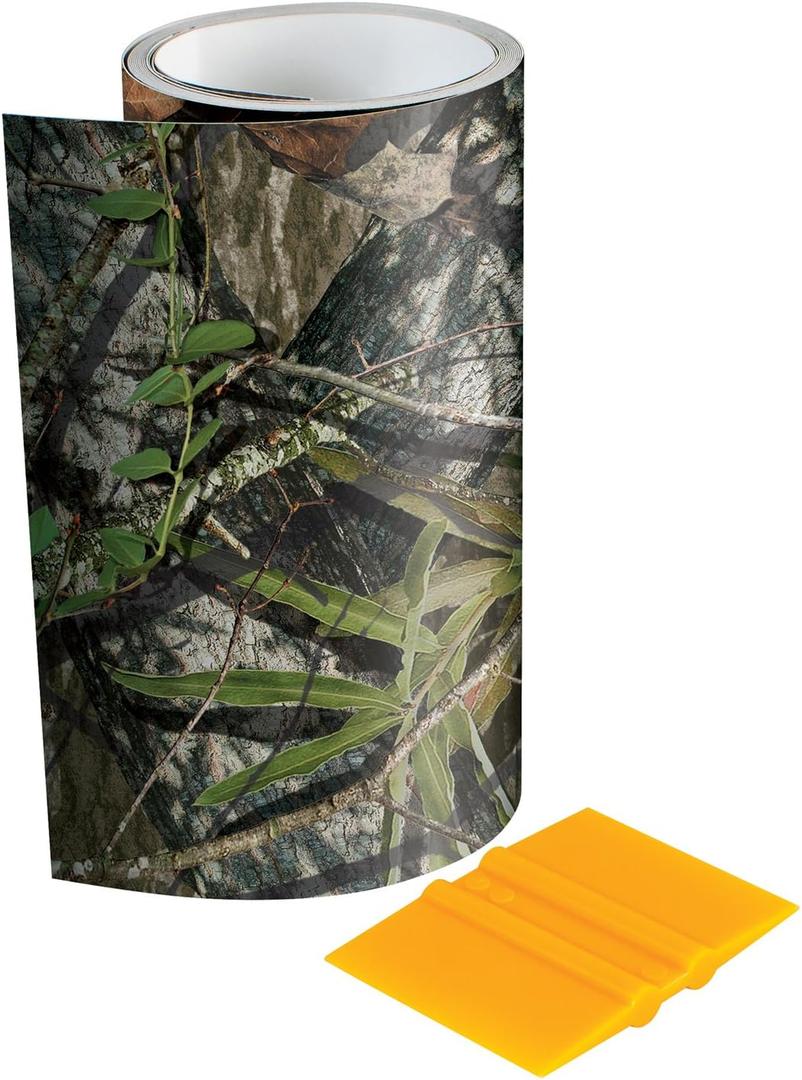 Mossy Oak - 14003-7-OB Graphics 6" x 7' Obsession Camouflage Tape Roll - Camo Vinyl with a Matte Finish - Ideal for Covering Guns, Bows, Cameras, and Other Hunting Accessories. Squeegee Included.