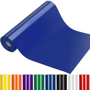 Heat Transfer Vinyl Navy Blue Iron on Vinyl-12"x 50 FT Green HTV Vinyl Roll T-Shirt, HTV Heat Transfer Vinyl for Cricut & Cameo, Heat Press Machines, Easy to Cut