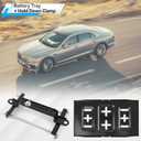 Battery Hold Down Kit Adjustable Battery Tray Universal Battery Box Battery Tie Down Holder with Stainless Steel Bracket Clamp for Boat, Car, Marine