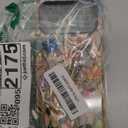 Compatible with iPhone 17 Pro Max Case 6.9, Cute Floral Patterns Shockproof Protective Aesthetic Phone Case with Stylish Designs for Women Girl, Stained Glass Bloom Flower