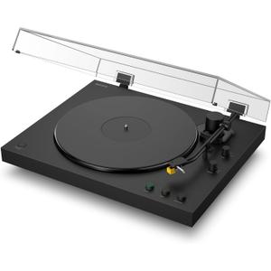 Sony PS-LX5BT Premium Wireless Bluetooth Turntable (2026 Model) : Fully Automatic Belt Drive Vinyl Record Player with Built-in Phono EQ and Included Audio Cable, Black | Aptx, Aptx Adaptive, Built-in Phono Eq, USB-B Output, 33/45 Rpm, Aluminum Platter, Rca Cable Incl, Black, (2026 Model)