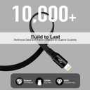 5 x Miger USB C to Lightning Cable [2Pack 4FT] Retractable iPhone Charger Fast Charging Type C to Lightning Cable Charger Cord MFi Certified for iPhone 14 13 12 11 Pro Max Mini XS XR X 8 7 6s 6 Plus 6 SE