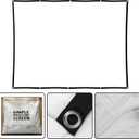 Holographic Rear Projection Screen Material: Indoor Projection Screens 44" x 75" Projectors Halloween Decorations Video Movie Night for Hang Mounting