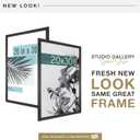 MCS Studio Gallery 20x30 Poster Frame Black Woodgrain Engineered Wood, Vertical & Horizontal Wall Hanging Large Picture Frame for Photos, Posters & Art Prints (1-Pack)