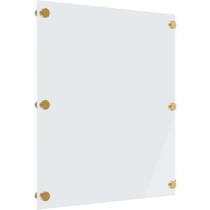 MaxGear Acrylic Dry Erase Board for Wall, 36'' x 24'' Clear Large Acrylic Writing Board Non Magnetic Floating Frameless Wall Mounted Big Whiteboard with 4 Markers,1 Eraser and 1 Cloth