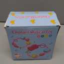 Holaxander Baby Elephant Musical Stuffed Animals Toy with Light-Up Music & Crinkle Sound Paper,Infant Bilingual Early Learning Education Toys,Tummy Time Toys for 0-3-6-12+ Months Boy Girl, Pink