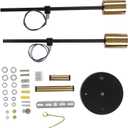 E27 Double Heads Wrought Iron Wall Light - Durably Retro Style Wall Lamp for Dining Room, Kitchen, Bedroom, and More