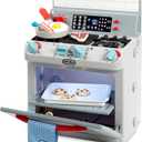 Little Tikes First Oven Realistic Pretend Play Appliance for Kids, Play Kitchen with 11 Accessories and Realistic Cooking Sounds, Unique Toy Multi-Color, Ages 2+, Full