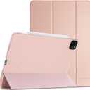 ProCase for iPad Pro 11 Inch Case 2022/2021/2020/2018(4th/3rd/2nd/1st Generation), iPad Pro 11" Slim Stand Hard Back Cover Shell Smart Folio Compatible with Pencil/Support Auto Wake/Sleep -Rosegold