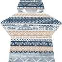 Quick Dry Surf Poncho Changing Towel Robe Hoodie for Kids,Swimming Beach Surfing Diving Home Hot Springs BathingKid-S