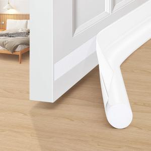 MAXTID Under Door Draft Stoppers 36 Inch Door Draft Blocker Draft Stoppers for Bottom of Doors Seal Gap, Door Seal Strips Sweeps, White
