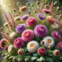 Seeds Aster Pompon Mix / Annual Flowers