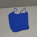 SUUKSESS Women Sexy Square Neck Tank Top Summer Y2K Going Out Basic Cami Shirt (Sapphire)