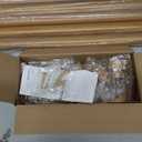 Wood Curtain Rods for Windows 66 to 120 Inches 1" Diameter Boho Decorative Heavy Duty Long Window Curtain Rod Adjustable with Handmade Wood Grain Design for Living Room Bedroom Kitchen