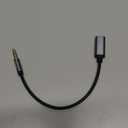 USB C Female to 3.5mm Male Audio Cable Cord Analog Cable USB-C Converter Headphone Jack Adapter Compatible with MP3 Players, CD Players, Laptops, Tablets, Smartphone(Without DAC) (Grey-)