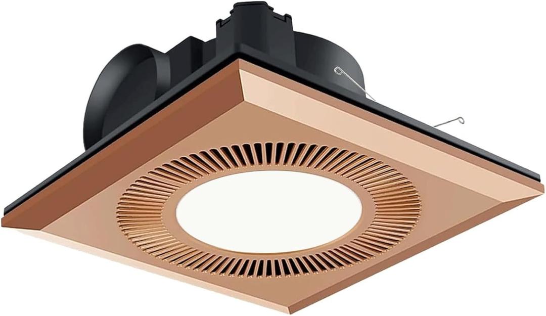 Bathroom Exhaust Fan with LED Light Vent Fans for Ceiling,Ventilation Fan Light Combo 374 CFM 1.2 Sones Quiet for Bathroom Shower Restroom Farmhouse