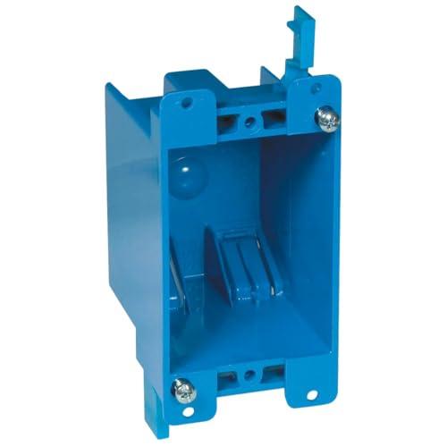 Carlon B114R-UPC Switch/Outlet Box, Old Work, 1 Gang, 4-1/8-Inch Length by 2-1/4-Inch Width by 2-3/4-Inch Depth, Blue