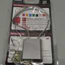 Cable Padlock with 3 Keys | L 1.15ft(0.35m),D 1/6in(4mm) Adjustable Steel Cable Lock | Aluminum Locks for Bikes, Gate, Lockers & Outdoor Gear | Weatherproof & Silver