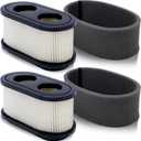 Hipa 127-9252 136-7806 SS5000 Air Filter for Toro Timecutter 42 Inch 50 Inch Riding Mower SW5000 SW4200 SS4250 Parts 74731 74726 74723 74741 74657 74661 74667 74675 74680 Lawn Mower 2 Pack