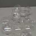 12 Pcs Ribbed Martini Glasses 10 oz Disposable Plastic Vintage Ribbed Coupe Glasses Unbreakable Dessert Parfait Glassware for Wedding Birthday Party Supplies (Clear)