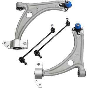 X AUTOHAUX 4Pcs Front Suspension Kit Lower Control Arm with Ball Joint Assembly Sway Bar Link Stabilizer link for VW Passat 2006-2010 for Volkswagen Tiguan CC 2009-2017 No.RK620589/K80478