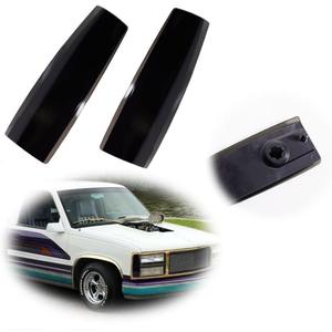 Smoked Lens Front Side Marker Corner Lights Housing Assembly For 1988 1989 1990 1991 1992 1993 GMC Suburban Sierra C1500 C2500 C3500 K1500 K2500 K3500 & 1992 1993 GMC Yukon