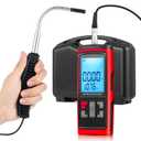 Bonvoisin Anemometer Handheld Hot Wire Air Flow Velocity Meter CFM Wind Speed Gauges with Data Output Software Telescopic Probe for in Duct HVAC, Outdoor (Thermal Anemometer)