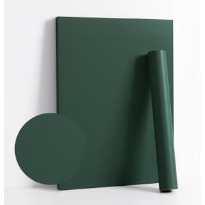Dimoon 110''x17.7'' Dark Green Peel and Stick Wallpaper Contact Paper Modern Self Adhesive Wall Paper Removable Renter Friendly Textured Solid Color Cabinet Vinyl Roll (110''x17.7'',Emerald Dark)