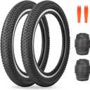 MEGHNA Mountain Bike Tire 20/24/26/27.5/29 x 2.125 inch Foldable Tire Anti Slip Tread All Terrain Tire Replacement for Kids Bike Cruiser Bike Folding Bike