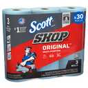 Scott Shop Original (75143), Original Blue Shop Towels, 9.4"x11" sheets, 10 Packs of 3 Rolls (55 Towels/Roll, 30 Rolls/Case, 1,650 Towels/Case), 165 Count
