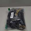 BRKURLEG Black Dog Coat with Harness, Dog Winter Jacket, Dogs Onesie Body Warm Jackets, Small Dogs Winter Coats Reflective Windproof Warm Cold Weather Coats, Pet Waterproof Jacket Hiking M