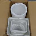 2 Pack Rain Gutter Downspout Extensions Flexible, Drain Downspout Extender Connector 21"-68", Screws for Included, White