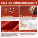 Goodgoods 24 x 24 Outdoor Patio Deep Seat Cushions 2-Pack, 1000+ Hours Fade-Resistant & Water-Resistant Outdoor Furniture Chair Cushions with 30D High-Resilience Foam for Sofa Chair, Quarry Red, 24''x24''x5.5'' 2 sets