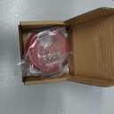 DELSWIN Outdoor Combination Padlock - 4 Digit Heavy Duty Disc Lock with Hardened Shackle, Combo Padlock for Gate, Storage Unit, Fence(25/64" Shackle, Red, 1Pcs)