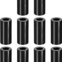 PATIKIL M10 Aluminum Spacers, 10 Pcs Metal Spacer Aluminum M10 x 3/4" OD x 2" L Aluminum Spacer Screw Standoff Round for 3/8" or M10 Screw Bolts