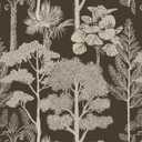 Safiyya Peel and Stick Wallpaper Forest Contact Paper 17.3" x 393" Vintage Tree Wall Paper Renter Friendly Self Adhesive Removable Wallpaper for Bathroom Vinyl Brown