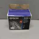 EPSON 252 DURABrite Ultra Ink High Capacity Black Cartridge (T252XL120-S) Works with WorkForce WF-3620, 3640, 7110, 7610, 7620, 7710, 7720, 7210