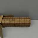 UNISHADES Cordless Bamboo Roman Shades for Windows, Blinds Size (30" W ×64" H) Colour (Highfield Teak)