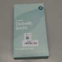 Rahhint Alpaca Wool Diabetic Socks for Men Women Non Binding Wide Loose Thick Warm Soft Seamless Moisture Breathable Blue L (9-13)