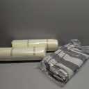 Outdoor Patio Chair Cushions Set, 22" x 22", Set of 2, Water-Repellent, Fade Resistant, Deep Seat Bottom and Back Cushion for Backyard, Couch, Sofa and Patio Furniture, Gray Stripe