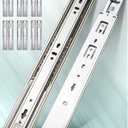 Salipt 24 inch Soft Close Drawer Slides Set 6-Pairs (12 Pieces),Full Extension Side Mount Ball Bearing,Less Noise,Load Rating 100 lbs.