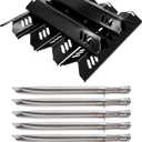 Adviace Grill Replacement Parts for Dyna Glo DGB610SSP DGF600SSP 6 Burner Grill Models, 6 Pack Grill Burners and Heat Tents for Dyna Glo 70-01-608 70-01-179