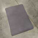 Bath Mat Rug-Rubber Backing Non Slip Quick Dry Absorbent Thin Bathroom Rugs Fit Under Door-Faux Suede Surface Bathroom Floor Mats-Shower Rug for in Front of Bathtub Shower Brown 20"x30"