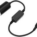 WYMECT USB C to 12V Adapter, USB C to 12V Cigarette Lighter Adapter ，Type C Male to 12V Cigarette Lighter Socket，for Dash Cam Power Bank GPS Car Led Light Strips 1 Pack