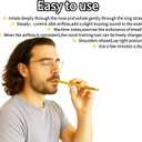 Vocal Training and Healing Aid Tool,Sing Straw Voice Vocal Trainer Metal Therapy Tool(Vocal Training-D)