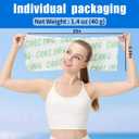 50 Pack Cooling Wipes Cooling Towels for Neck and Face Cool Towel Neck Wraps, Ice Towel, for Yoga,Sport,Running,Gym,Workout,Camping,Fitness,Workout & More Activities Camping in Hot Weather (Green)