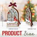 2 x Cardinal Christmas Ornaments 2025 - Wooden Memorial Ornaments for Loss of Loved One, Mom, Dad, Grandparents, Remembrance Hanging Ornament - Red Cardinal Sympathy Bereavement Gifts