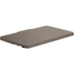 Suncast 28" Add-On Storage Cabinet Shelf for Tall Storage Cabinets, Modular Shelving, 18" Deep, Steel Reinforced, 50lb Capacity, Platinum, Made in The USA