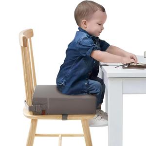 Toddler Booster Seat for Dining Table, Stronger Support Non-Slip Bottom Booster Seat for Kitchen Chair 2 Adjustable Straps Portable Travel and Home Increasing Booster Cushion Kid Baby(Grey) Toddler Booster Seat for Dining Table, Stronger Support Non-Slip Bottom Booster Seat for Kitchen Chair 2 Adjustable Straps Portable Travel and Home Increasing Booster Cushion Kid Baby(Grey)