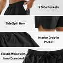 MIER Men's Workout Running Shorts Quick Dry Active 5 Inches Shorts with Pockets, Lightweight, Breathable (Black, M)